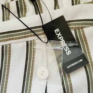 Express High Waisted Paperbag Ankle Pants - 10R